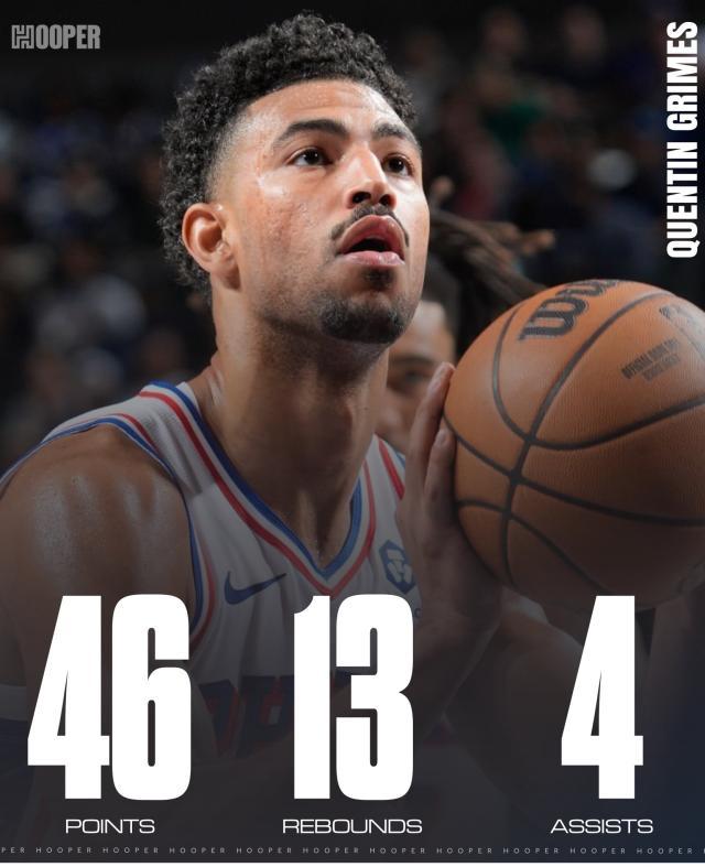 独行侠弃将轰46分生涯新高 离队后已两次拿到40+