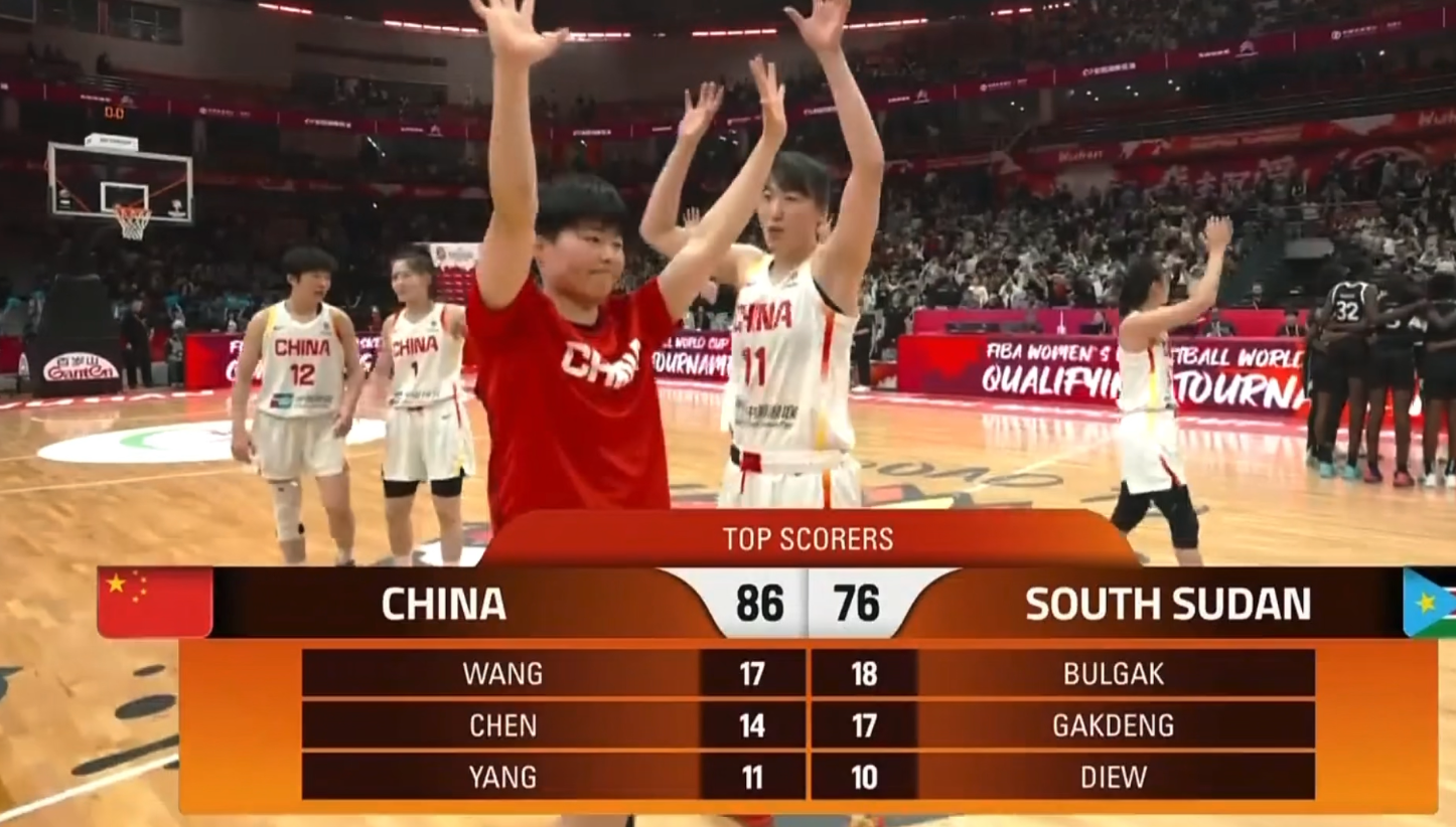 开云体育下载-女篮胜南苏丹！宫鲁鸣淡定，张子宇搂王思雨，张曼曼陈玉婕总结！